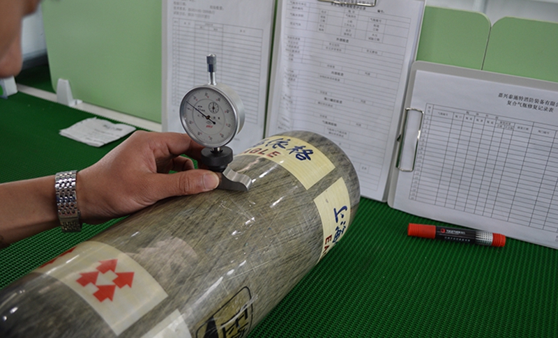 西安消防支队呼吸器瓶检测